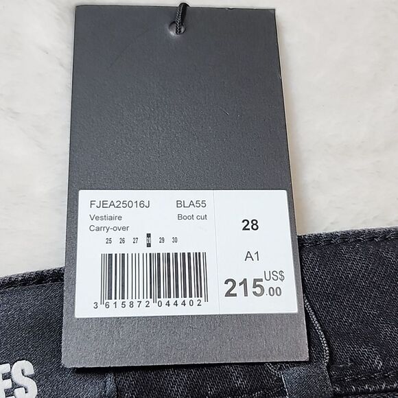 NWT The Kooples Black Boot Cut Jeans Sz 28 - Picture 8 of 8